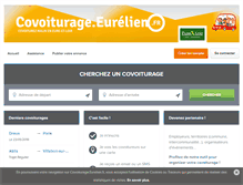 Tablet Screenshot of covoiturage.eurelien.fr